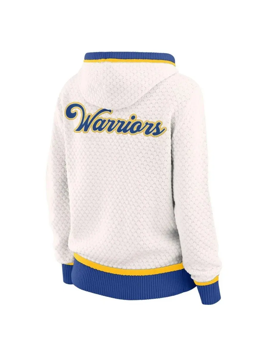 WEAR by Erin Andrews Женская кремовая толстовка большого размера Golden State Warriors — изображение 3 из 3, кремовый синий