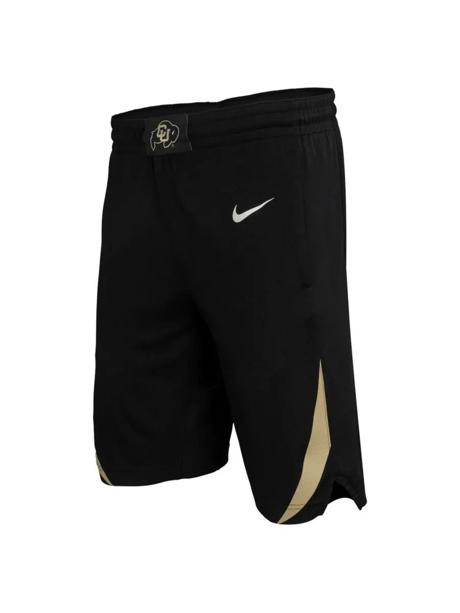 Nike Мужские черные баскетбольные шорты Colorado Buffaloes (реплика) — изображение 3 из 3, черный