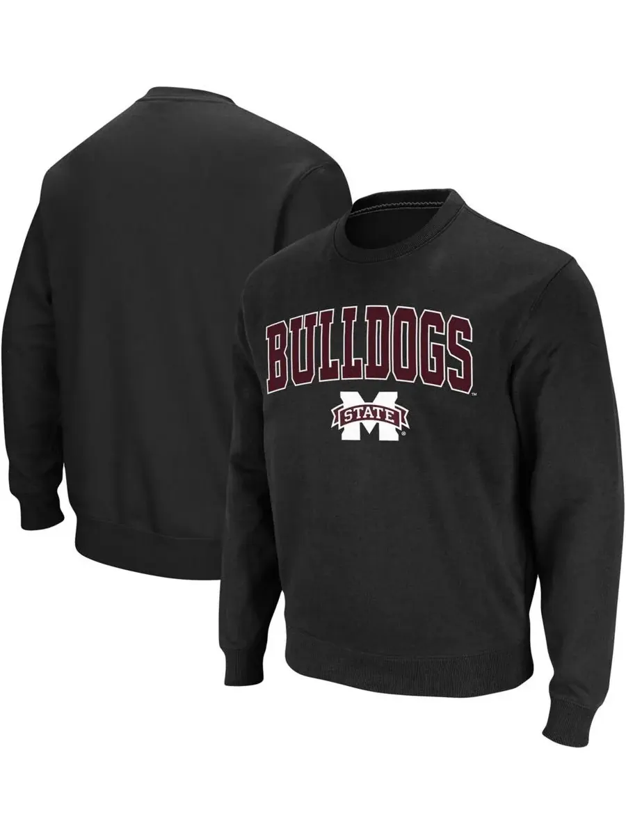 Мужская толстовка с круглым вырезом и логотипом команды Mississippi State Bulldogs Colosseum