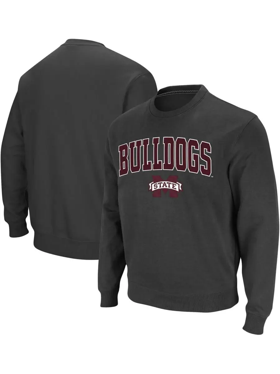 Мужская толстовка с круглым вырезом и логотипом команды Mississippi State Bulldogs Colosseum