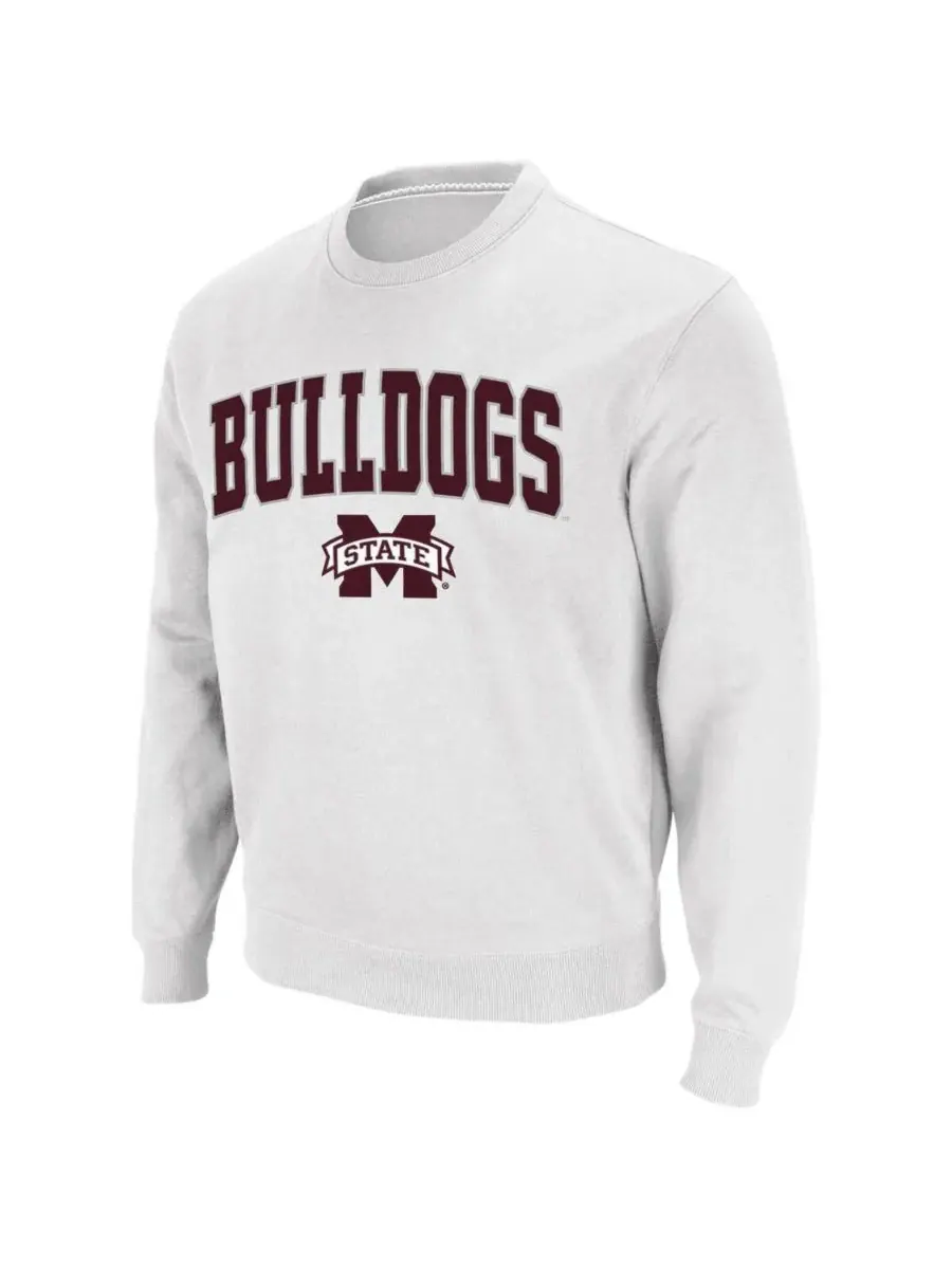 Мужская толстовка с круглым вырезом и логотипом команды Mississippi State Bulldogs Colosseum