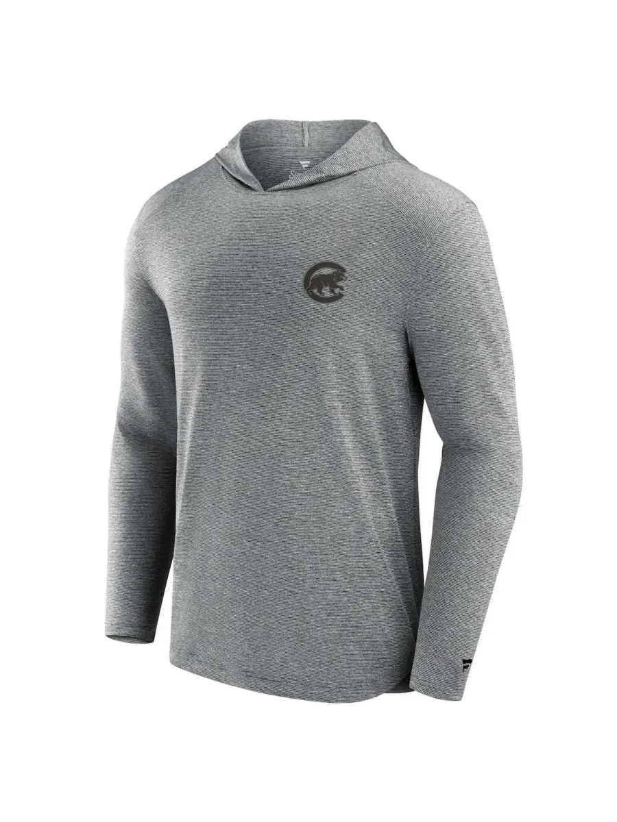 Fanatics Signature Мужская черная легкая толстовка с капюшоном Chicago Cubs Front Office Tech — изображение 3 из 3, черный