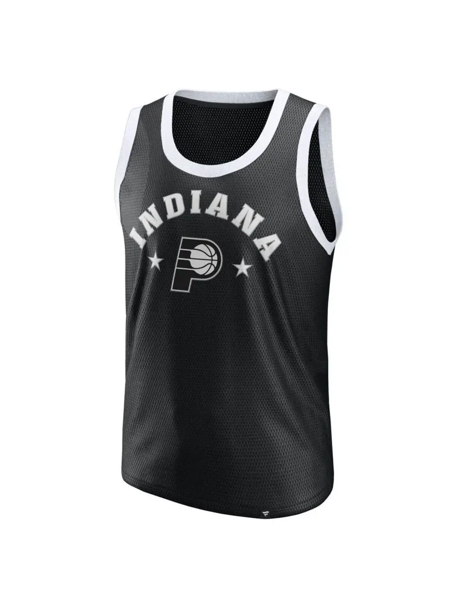 Fanatics Мужская черная сетчатая майка Indiana Pacers — изображение 2 из 3, черный