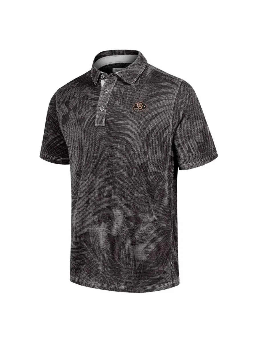 Tommy Bahama Мужская черная поло-рубашка Colorado Buffaloes Sport Santiago Paradise — изображение 2 из 3, черный