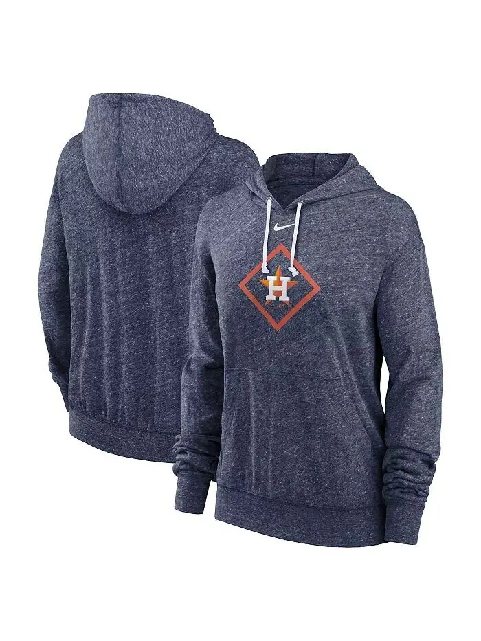 Женский темно-синий пуловер с капюшоном в винтажном стиле Houston Astros Diamond Icon Gym Nike
