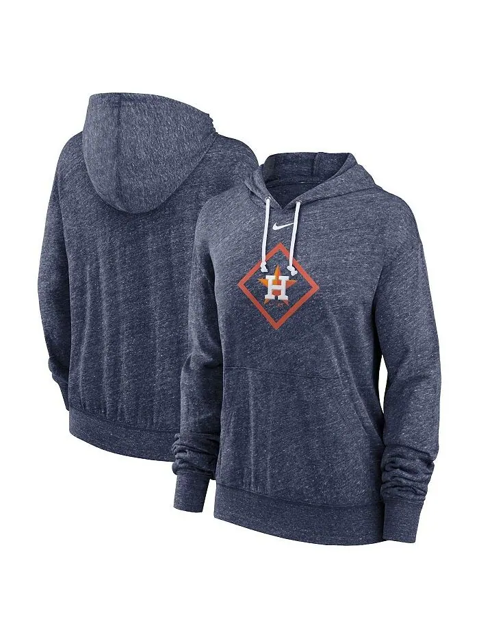 Женский темно-синий пуловер с капюшоном в винтажном стиле Houston Astros Diamond Icon Gym Nike — изображение 1 из 3