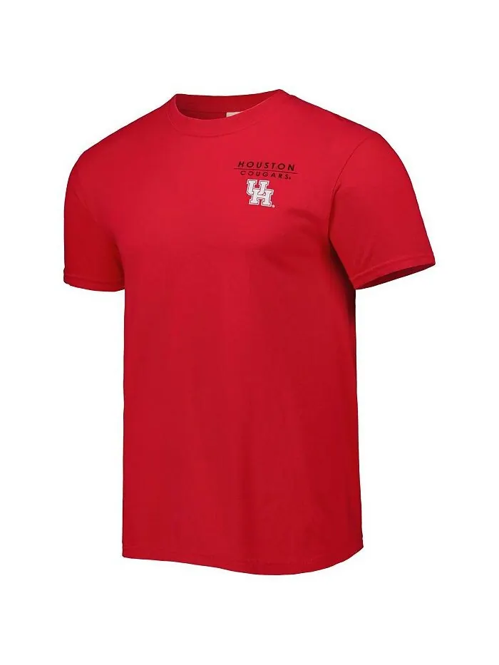 Мужская красная футболка Houston Cougars Landscape Shield Image One — изображение 2 из 2, красный