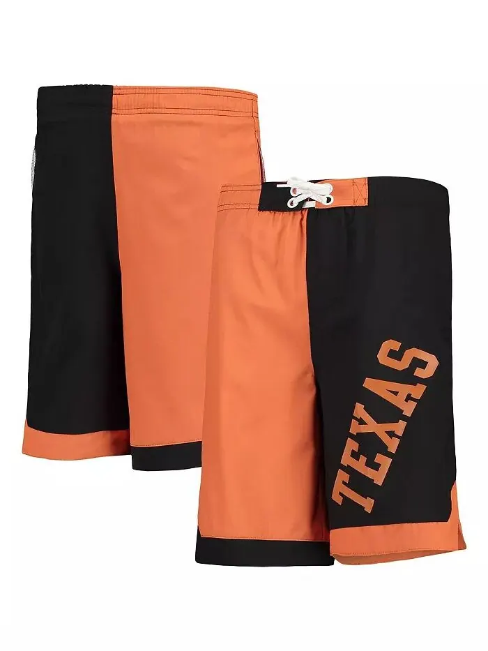 Шорты для плавания Big Boys Texas Orange and Black Texas Longhorns Conch Bay Outerstuff — изображение 1 из 2