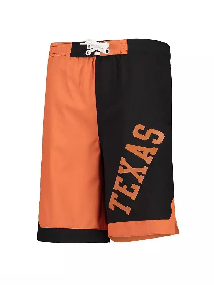 Шорты для плавания Big Boys Texas Orange and Black Texas Longhorns Conch Bay Outerstuff — изображение 2 из 2