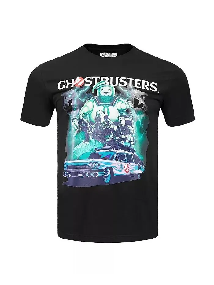 Мужская и женская черная футболка Ghostbusters Monsters Freeze Max — изображение 3 из 4