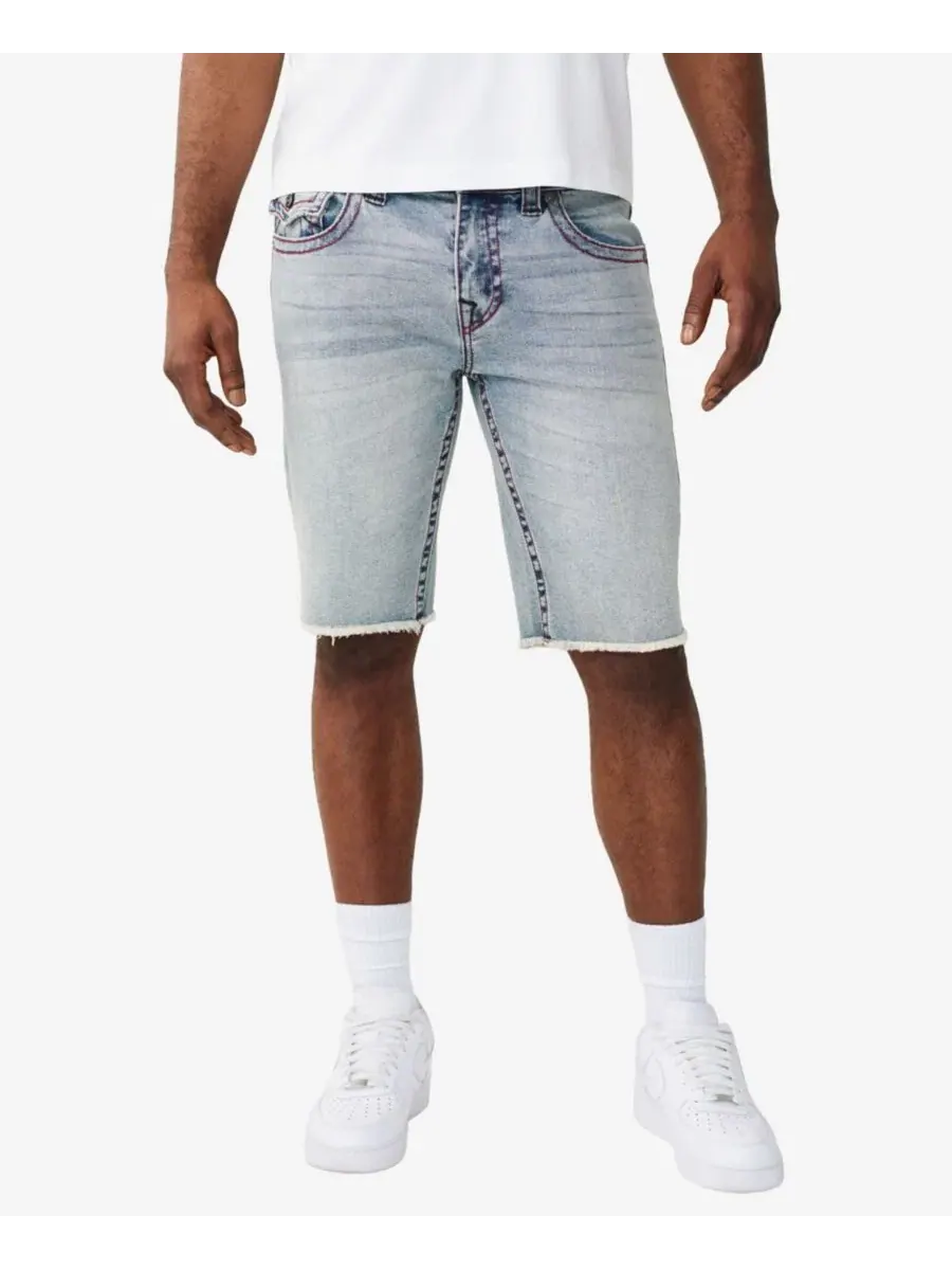 Мужские шорты прямого кроя True Religion, Starlit Gleam Light Wash — изображение 1 из 3