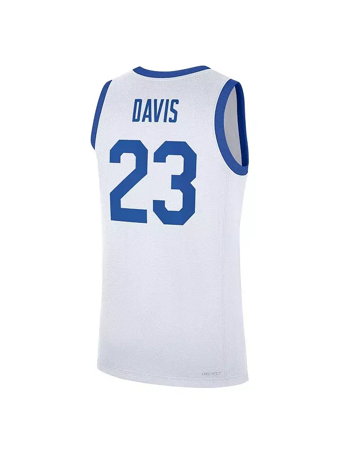 Мужская баскетбольная майка Anthony Davis White Kentucky Wildcats Performance Replica Nike — изображение 2 из 3