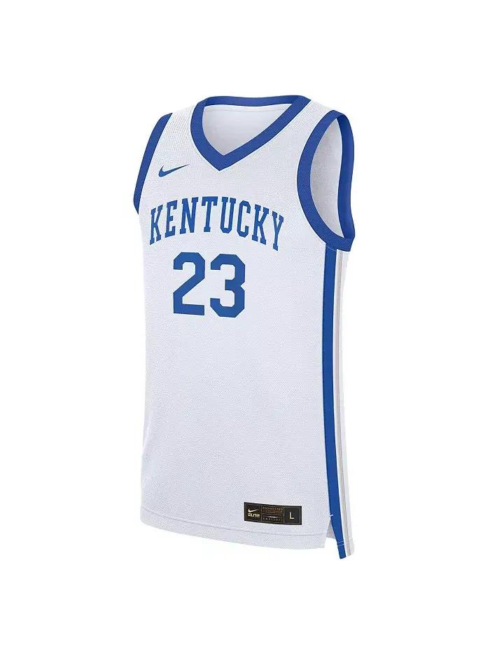 Мужская баскетбольная майка Anthony Davis White Kentucky Wildcats Performance Replica Nike — изображение 3 из 3