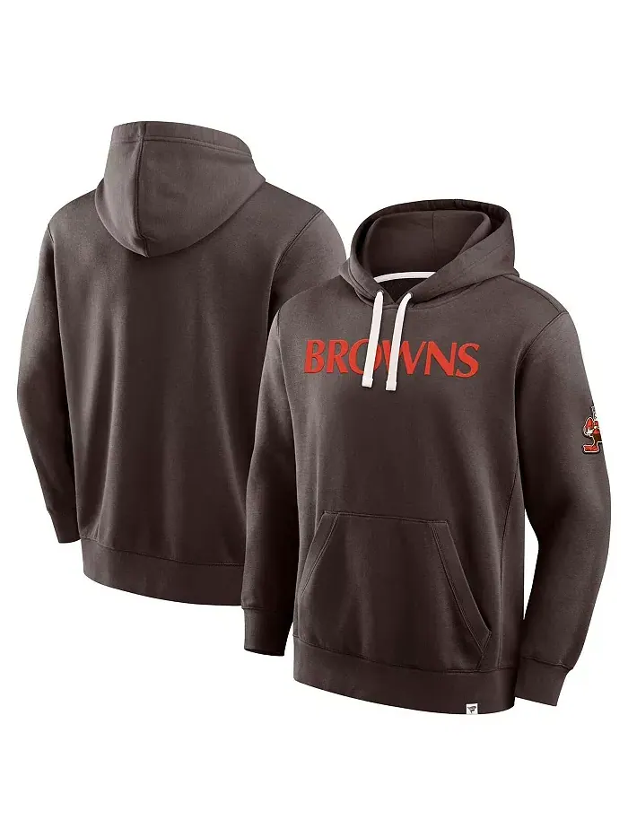 Мужская коричневая толстовка Cleveland Browns New Horizons Heritage с капюшоном Fanatics — изображение 1 из 3