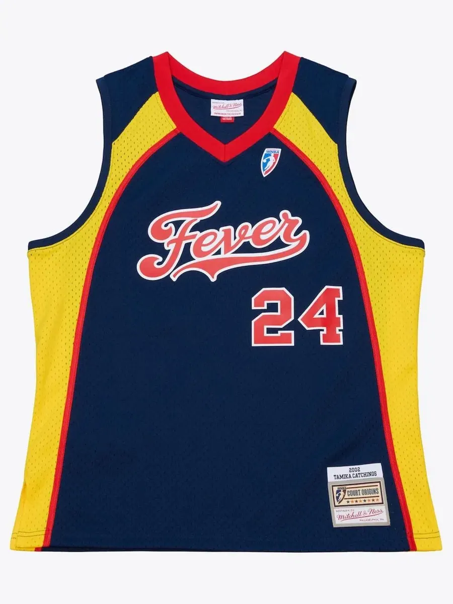 Баскетбольный джерси Mitchell & Ness Tamika Catchings Indiana Fever Court Origins — изображение 1 из 5, темно-синий