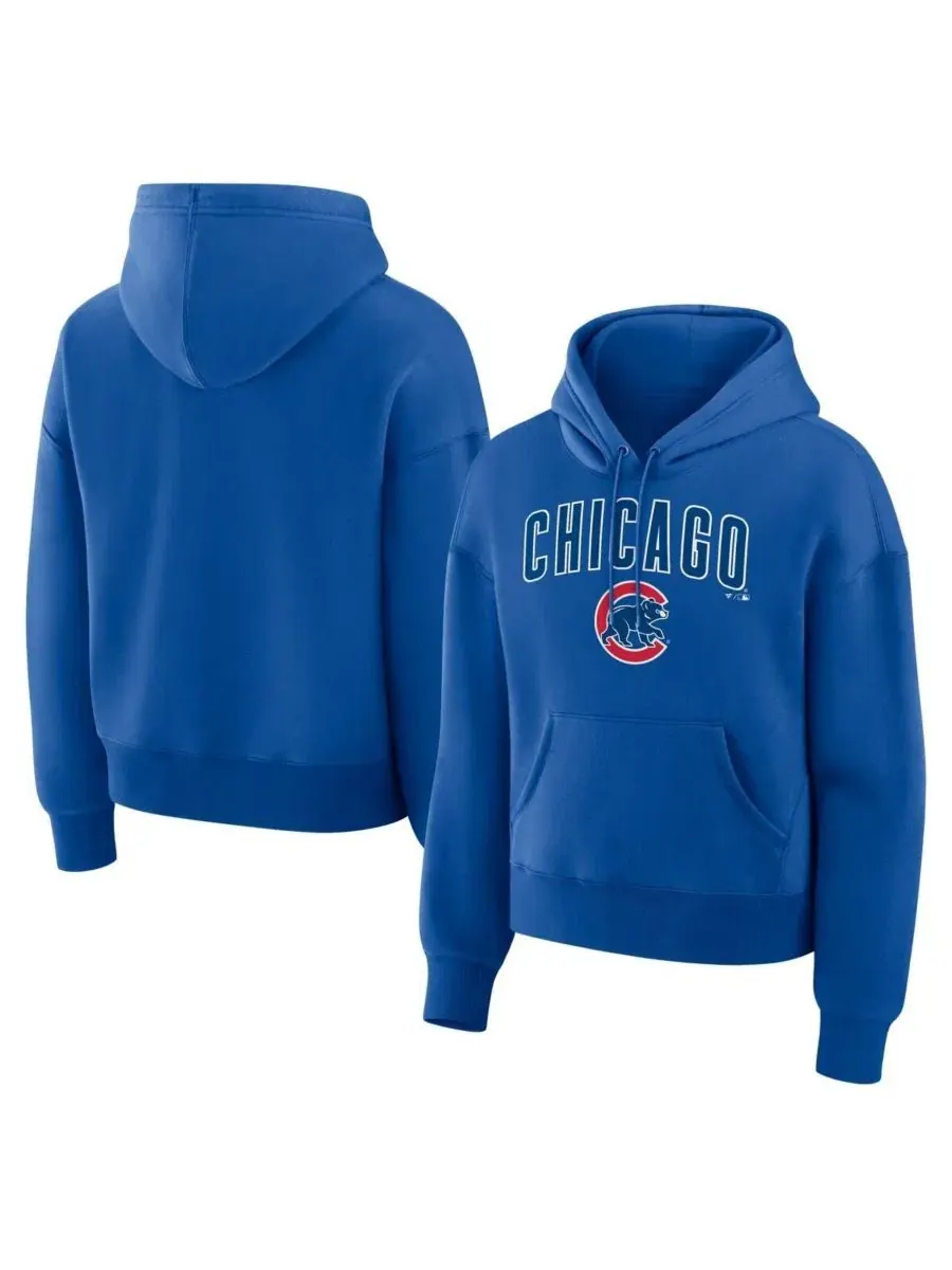 Худи из футера с капюшоном Lockup Legacy Chicago Cubs Fanatics — изображение 1 из 3, королевский