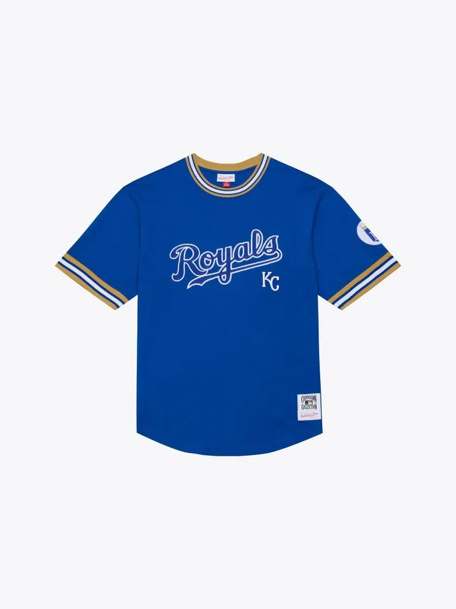 Футболка-поло с принтом Wild Pitch Ringer Mitchell & Ness — изображение 1 из 3, королевский