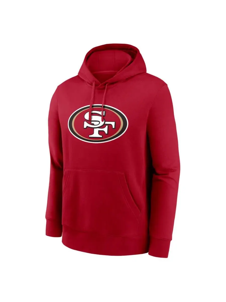 Худи с капюшоном Nike Christian McCaffrey Scarlet San Francisco 49ers Name & Number — изображение 2 из 3, алый