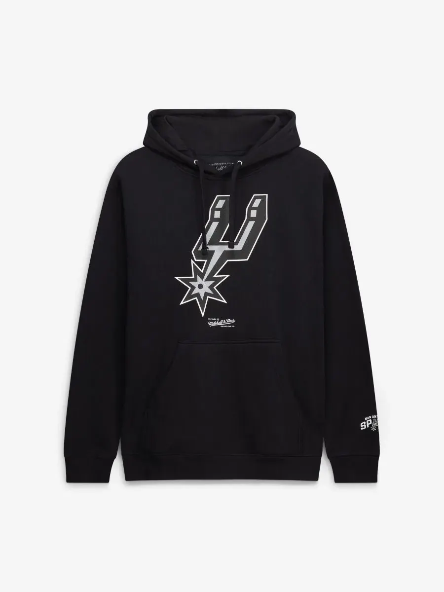 Худи с флисовой подкладкой San Antonio Spurs Mitchell & Ness — изображение 1 из 2, черный