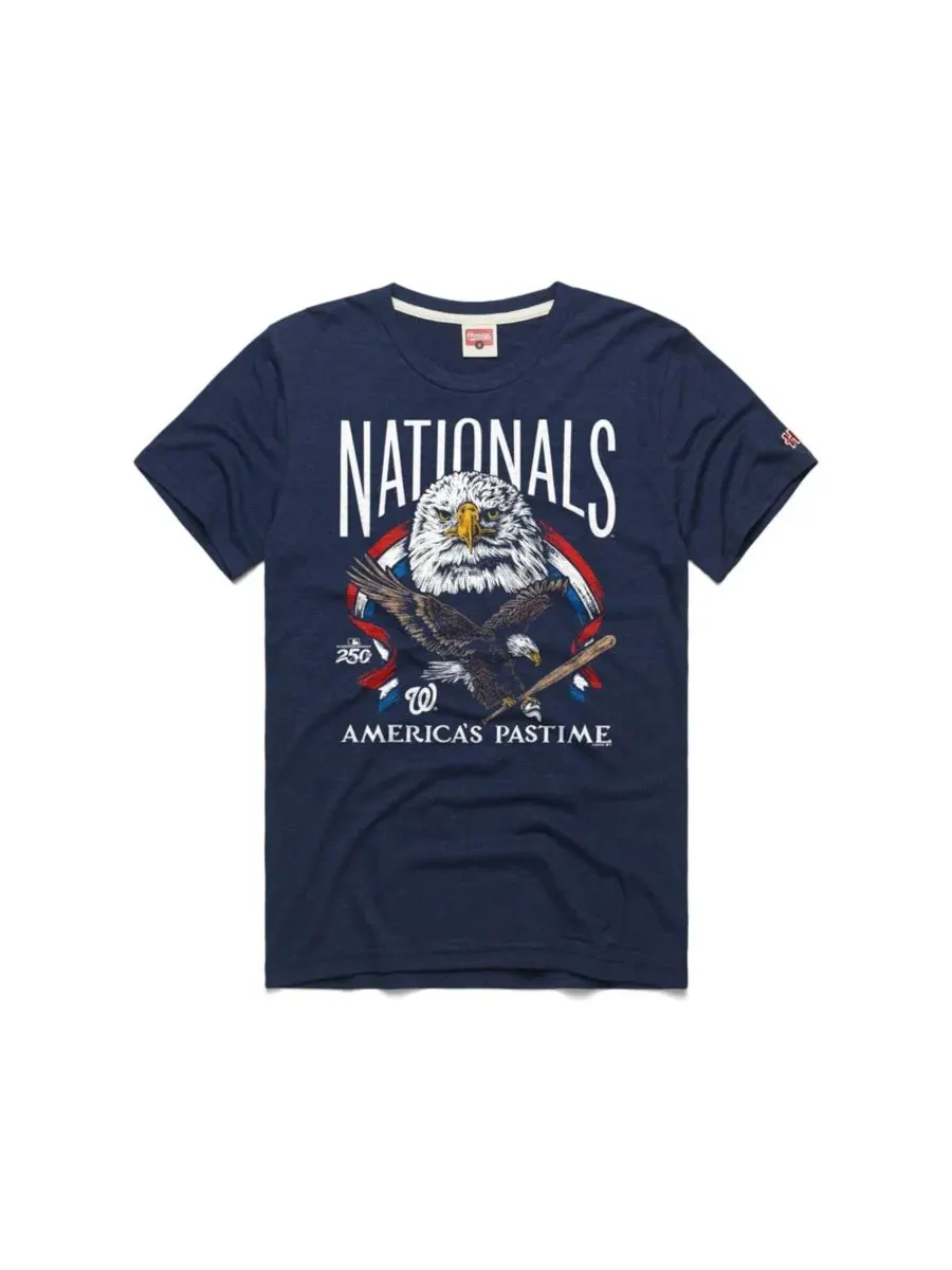 Футболка Homage с принтом Washington Nationals — изображение 1 из 1, темно-синий