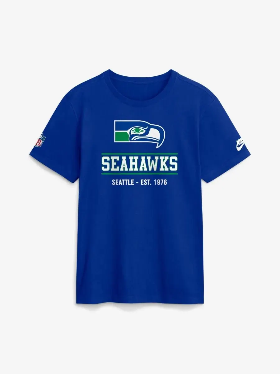 Футболка Nike с логотипом Seattle Seahawks — изображение 1 из 2, королевский