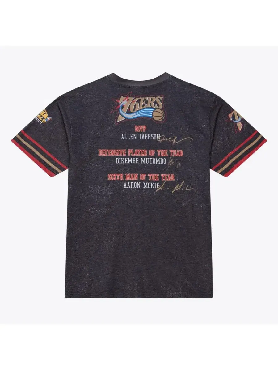 Футболка с принтом, модель Hardwood Classics Originals Collection Mitchell & Ness — изображение 4 из 4, черный
