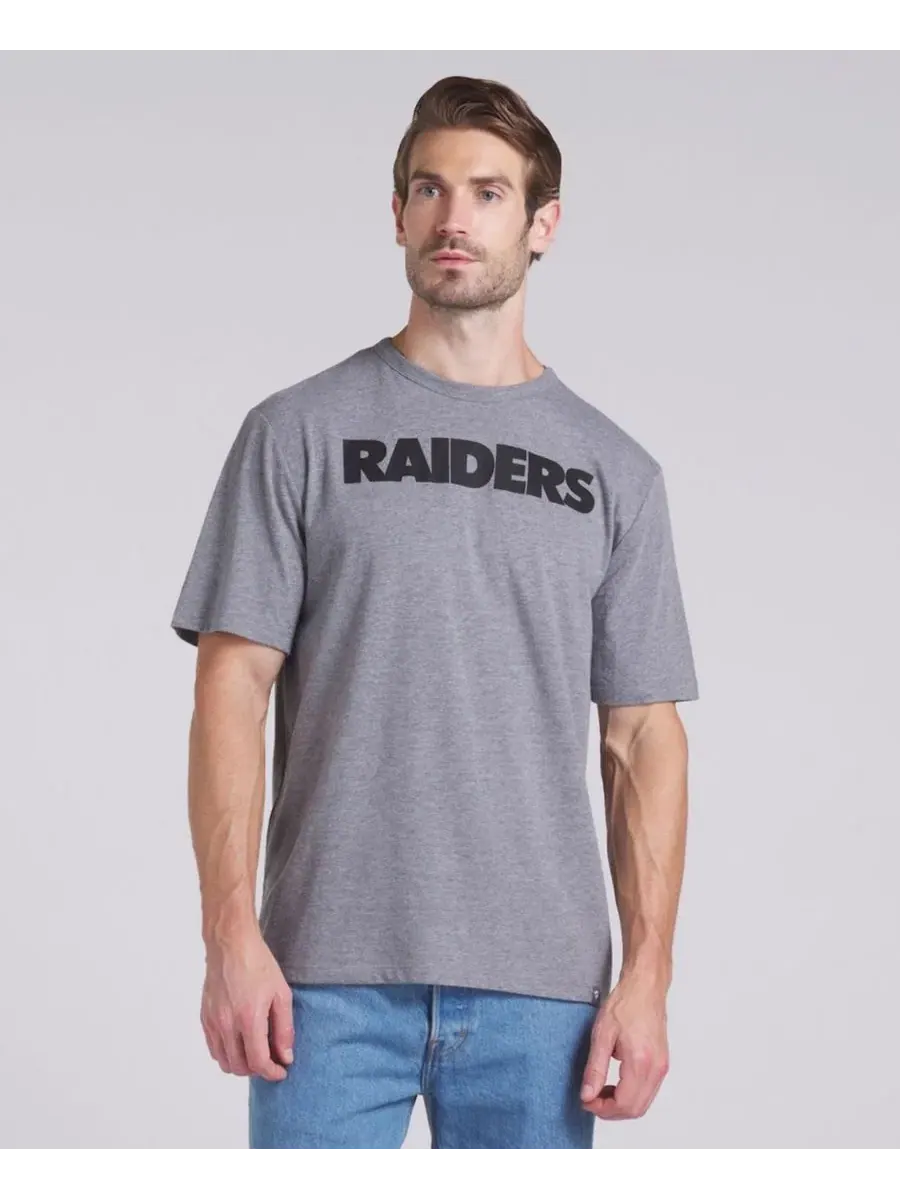 Футболка с длинным рукавом Pass Rush Tri-Blend Las Vegas Raiders Fanatics — изображение 4 из 5, серый