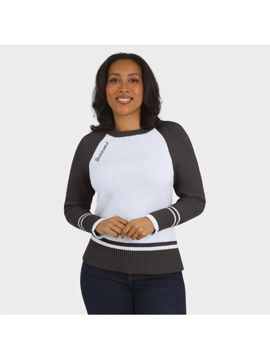 Женский свитшот реглан с принтом Tampa Bay Buccaneers Color Block Raglan WEAR by Erin Andrews — изображение 1 из 6, белый