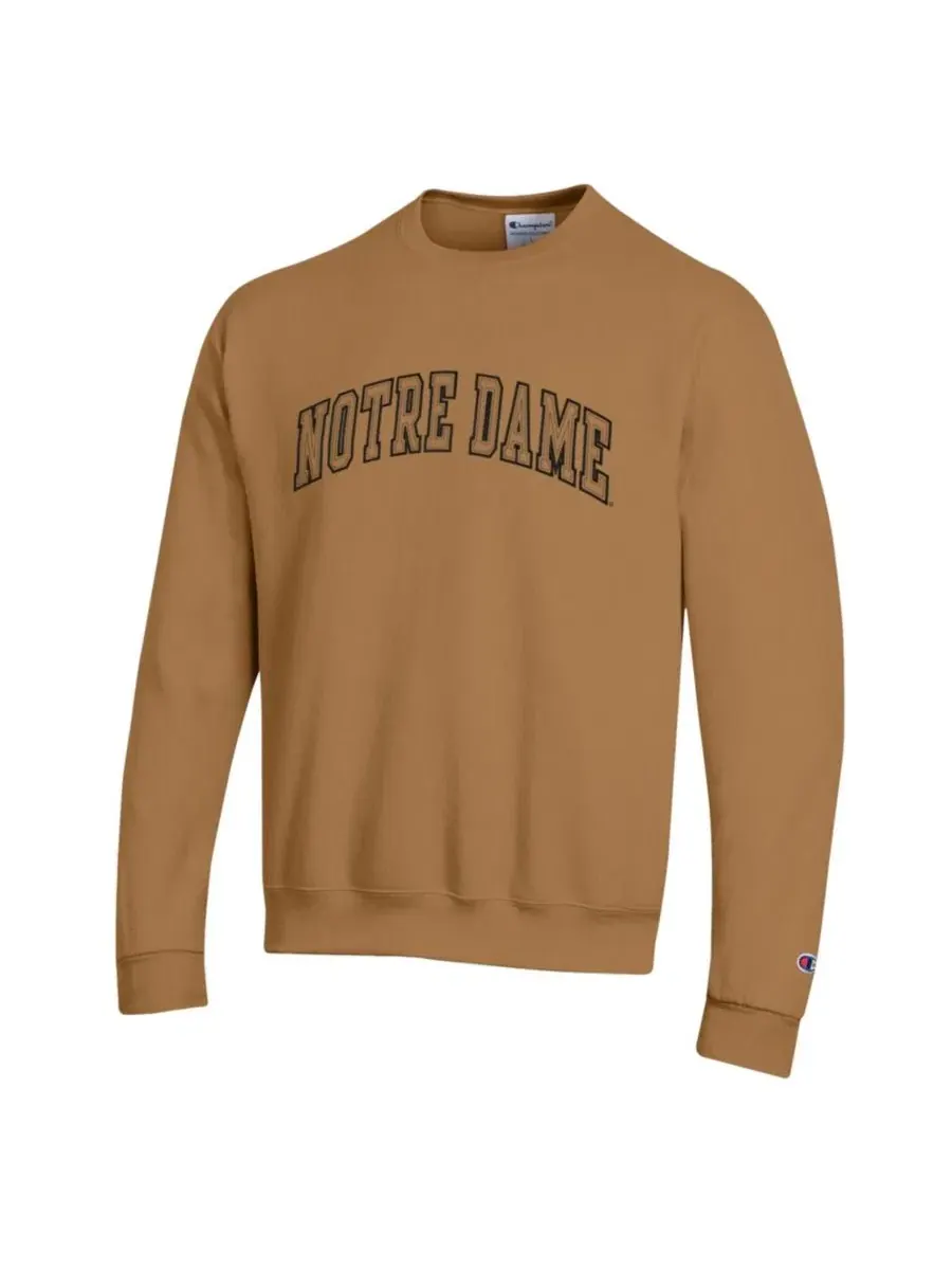 Свитшот мужской Latte с вышивкой Notre Dame Fighting Irish Champion — изображение 3 из 3, коричневый