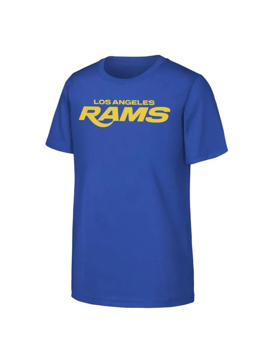 Футболка с коротким рукавом Counter Run Los Angeles Rams Outerstuff — изображение 1 из 1, королевский