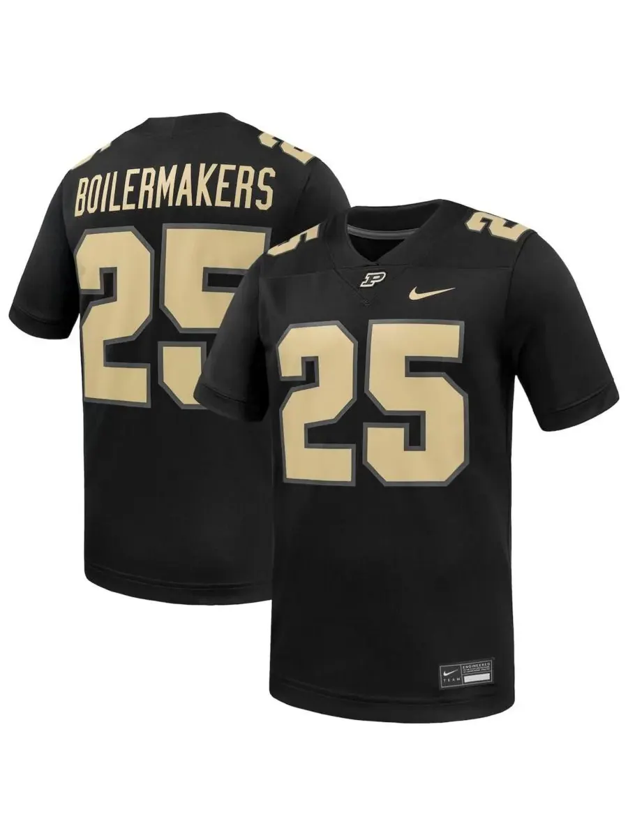Nike Мужская черная игровая майка Purdue Boilermakers Untouchable, размер 25 — изображение 1 из 3, черный