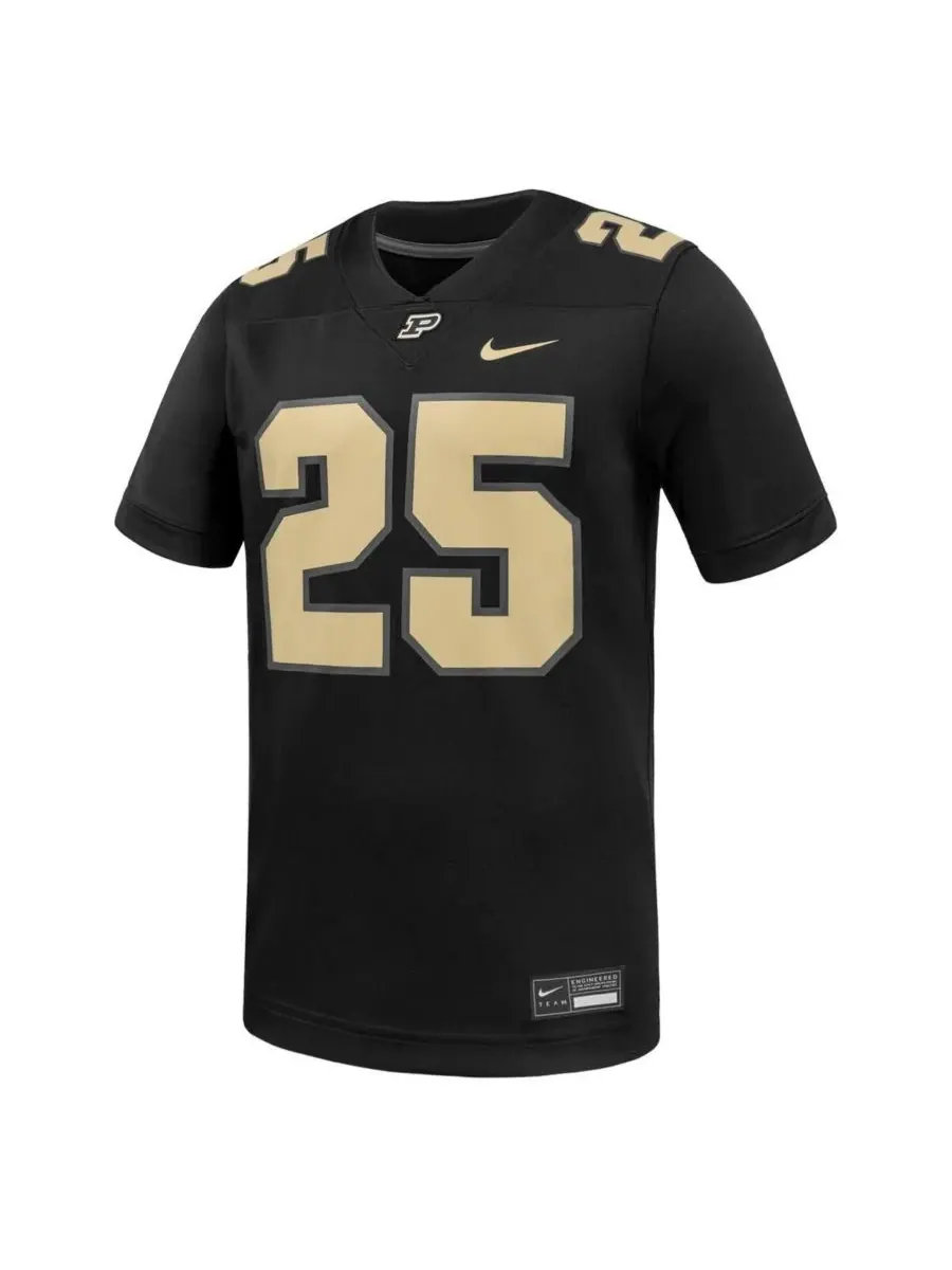 Nike Мужская черная игровая майка Purdue Boilermakers Untouchable, размер 25 — изображение 2 из 3, черный