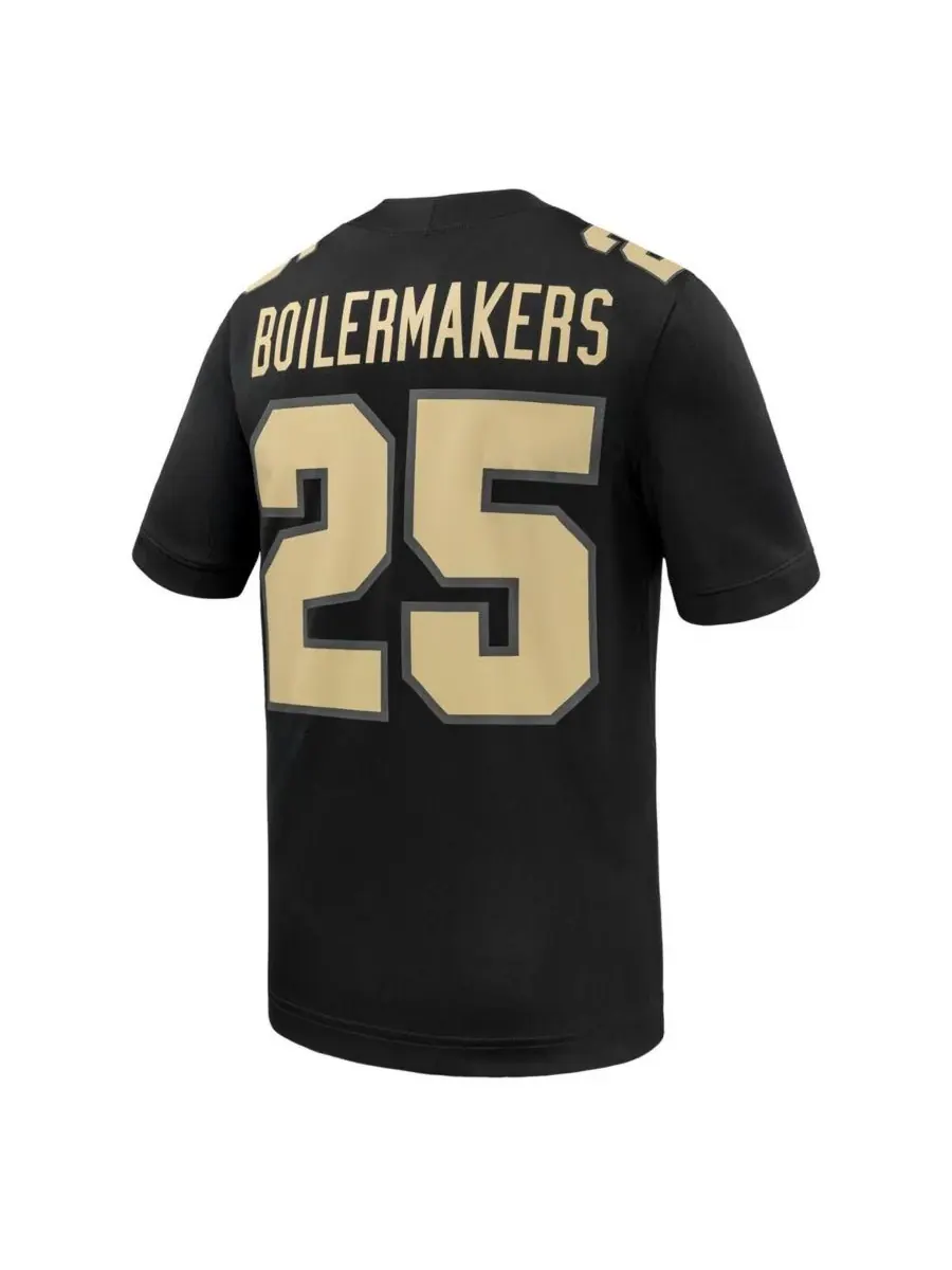 Nike Мужская черная игровая майка Purdue Boilermakers Untouchable, размер 25 — изображение 3 из 3, черный