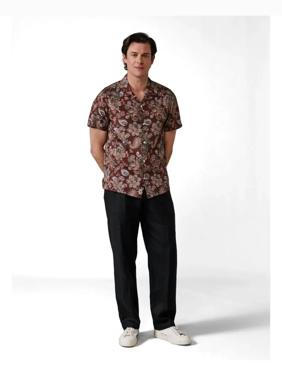 Рубашка с коротким рукавом Belmont Aubin, Dark Paisley — изображение 2 из 5