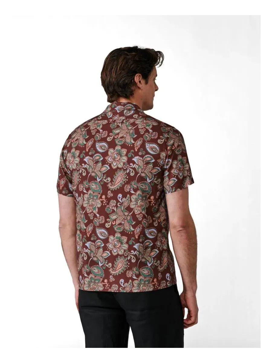 Рубашка с коротким рукавом Belmont Aubin, Dark Paisley — изображение 3 из 5