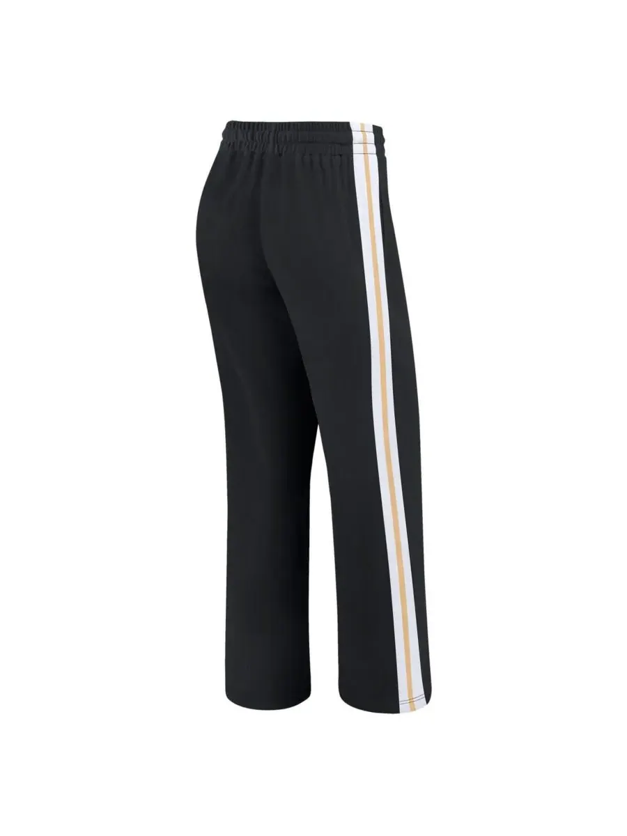 WEAR by Erin Andrews Женские черные брюки прямого кроя с цветовыми блоками в стиле New Orleans — изображение 3 из 3, черный