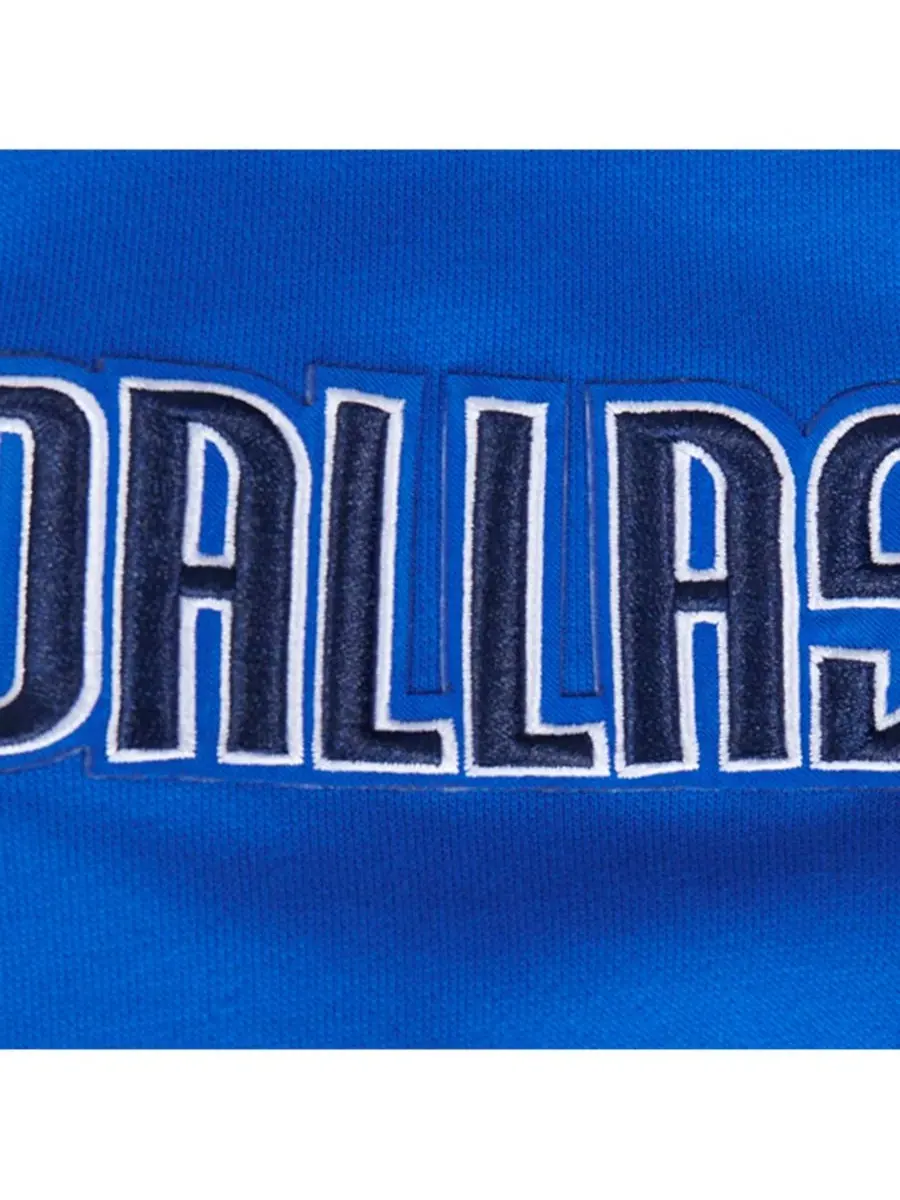 Pro Standard Мужская синяя толстовка с капюшоном Dallas Mavericks Area Code — изображение 2 из 5, синий