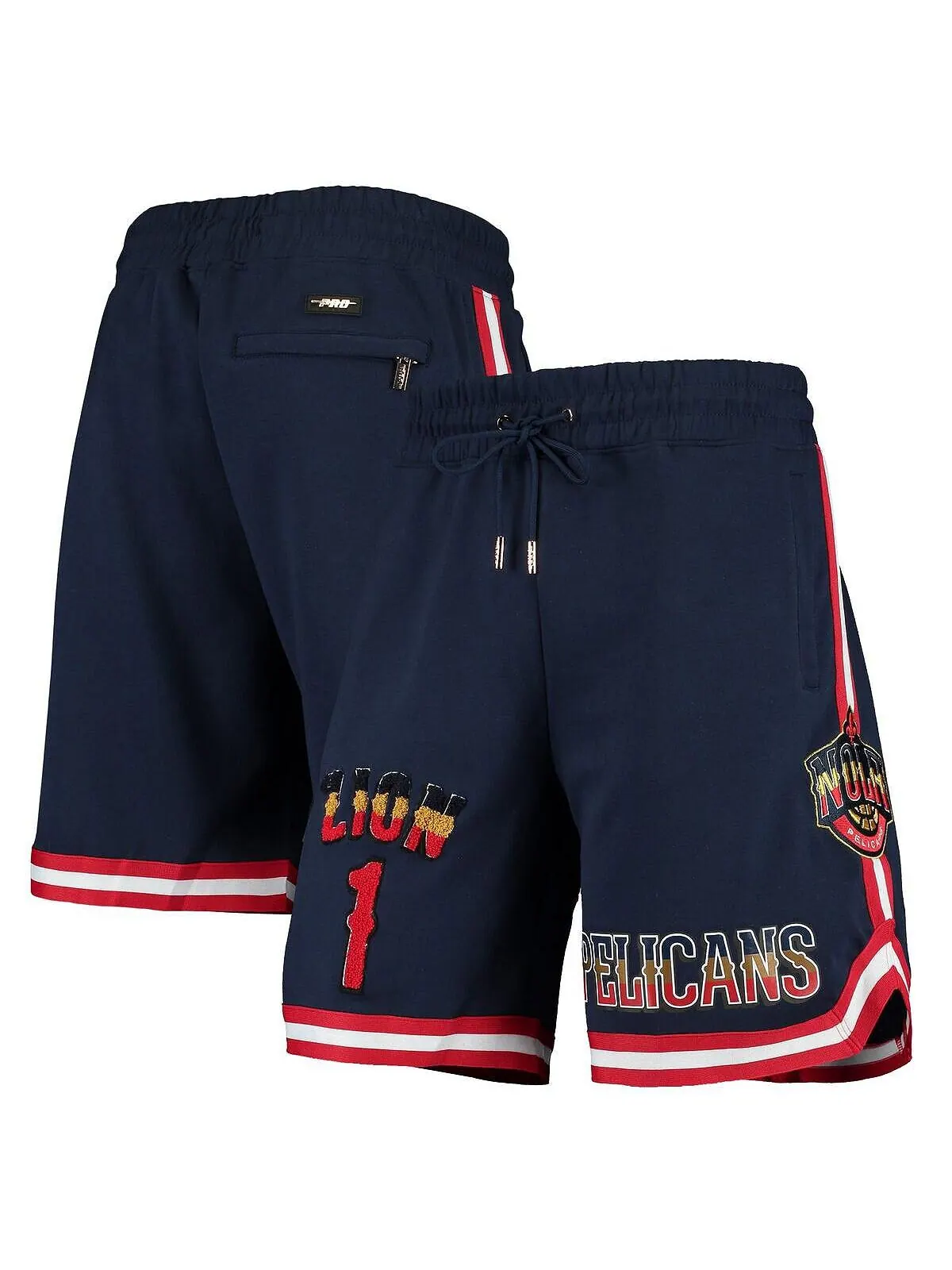 Мужские шорты zion williamson navy new orleans pelicans player Pro Standard — изображение 1 из 4, темно-синий
