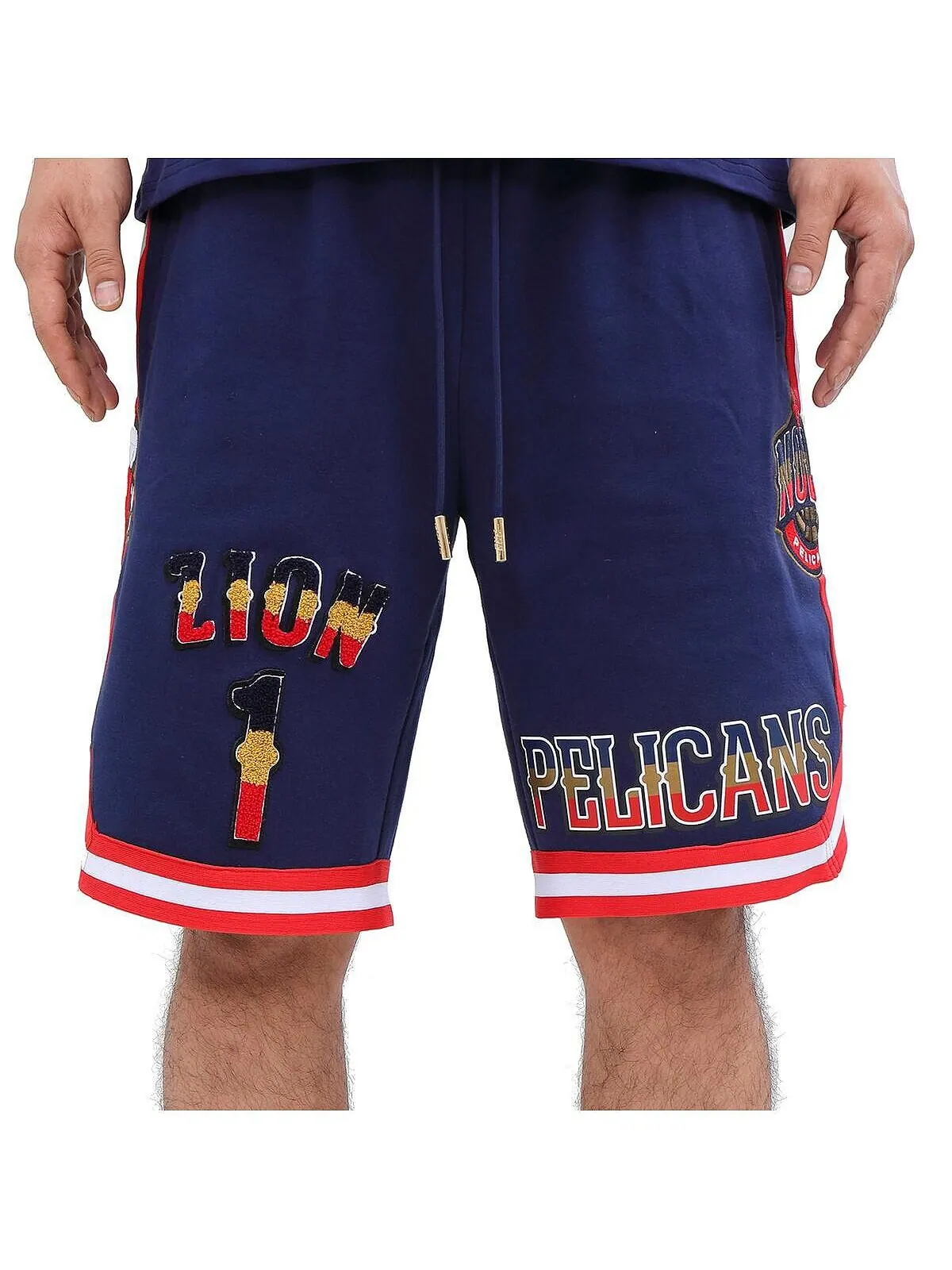 Мужские шорты zion williamson navy new orleans pelicans player Pro Standard — изображение 2 из 4, темно-синий