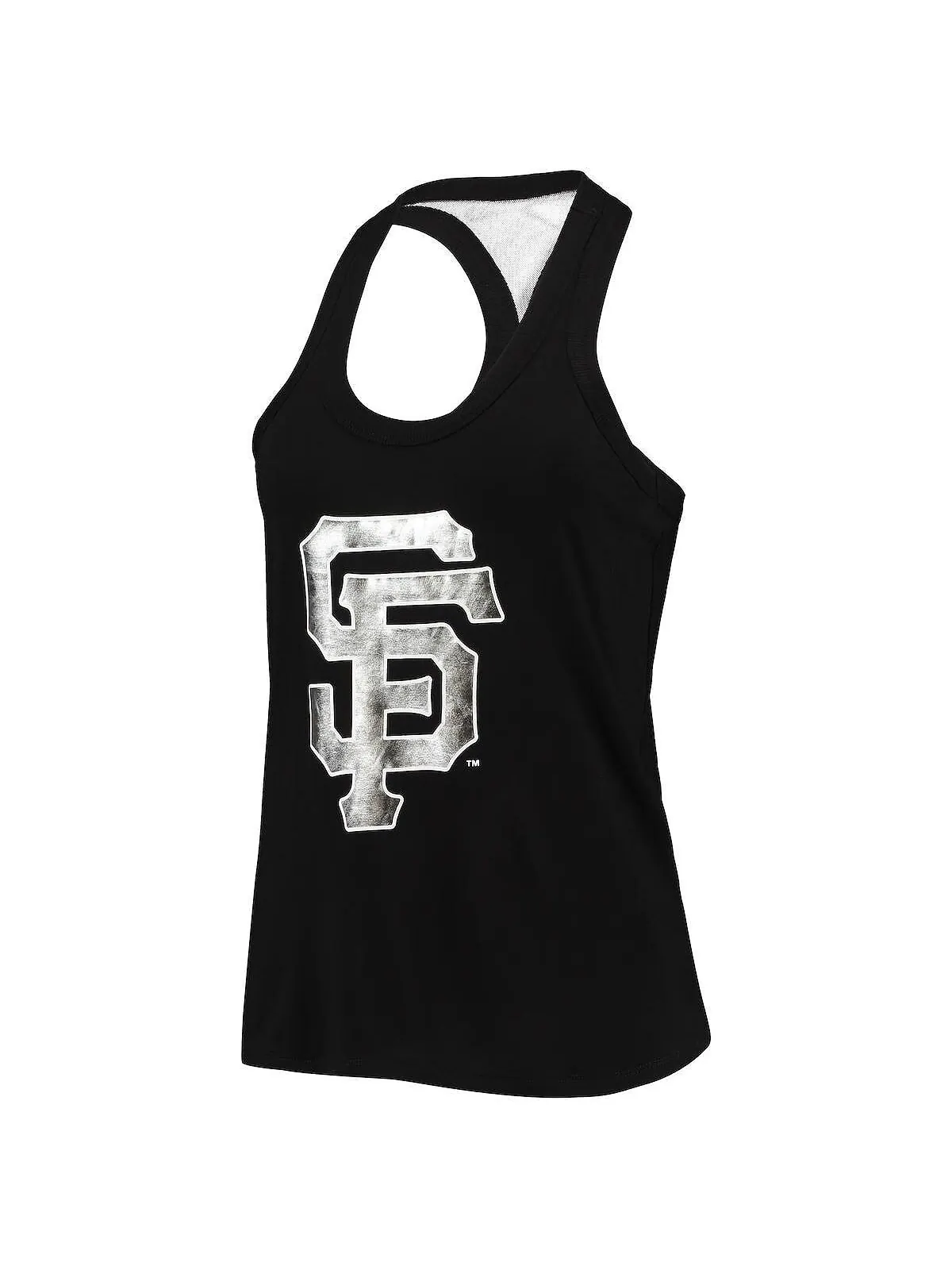 Черная женская майка San Francisco Giants Tonal Athleisure Racerback The Wild Collective — изображение 2 из 4, черный