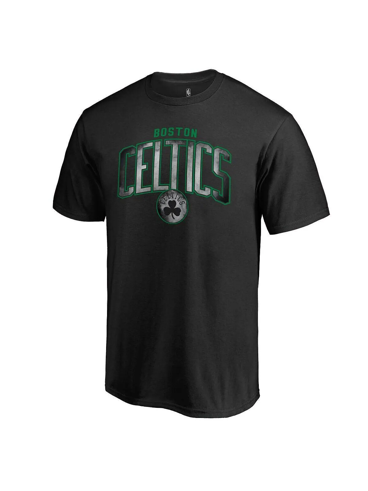 Мужская черная футболка с логотипом Boston Celtics Arch Smoke Fanatics — изображение 1 из 2, черный