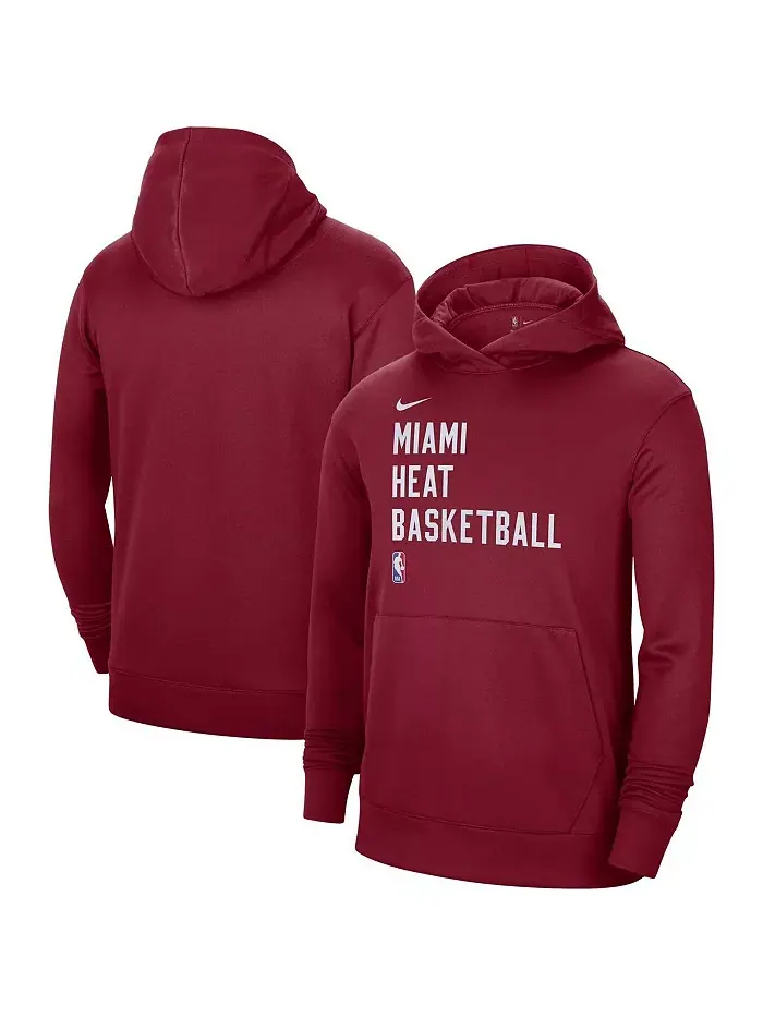 Мужская и женская толстовка с капюшоном для тренировок Miami Heat 2023/24 Performance Spotlight — изображение 1 из 3