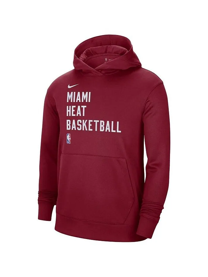 Мужская и женская толстовка Red Miami Heat 2023/24 Performance Spotlight для тренировок на корте — изображение 3 из 3