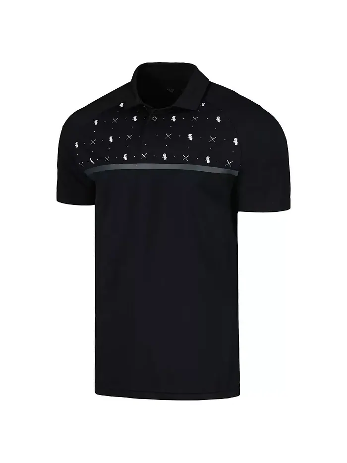 Мужская черная бейсболка Chicago White Sox Sector Batter Up реглан поло LevelWear — изображение 3 из 3