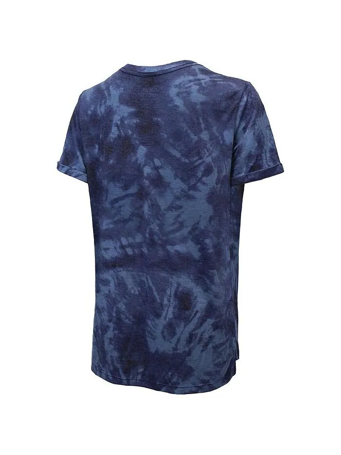 Женская футболка Deep Sea Seattle Kraken Boyfriend Tie-Dye с нитками Majestic — изображение 3 из 3, глубокий синий