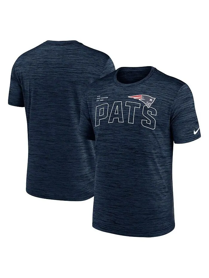 Мужская темно-синяя футболка New England Patriots Velocity Arch Performance Nike — изображение 1 из 3, темно-синий