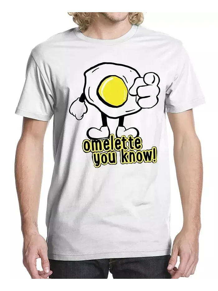 Мужская футболка с рисунком Omelette You Know V1 Buzz Shirts