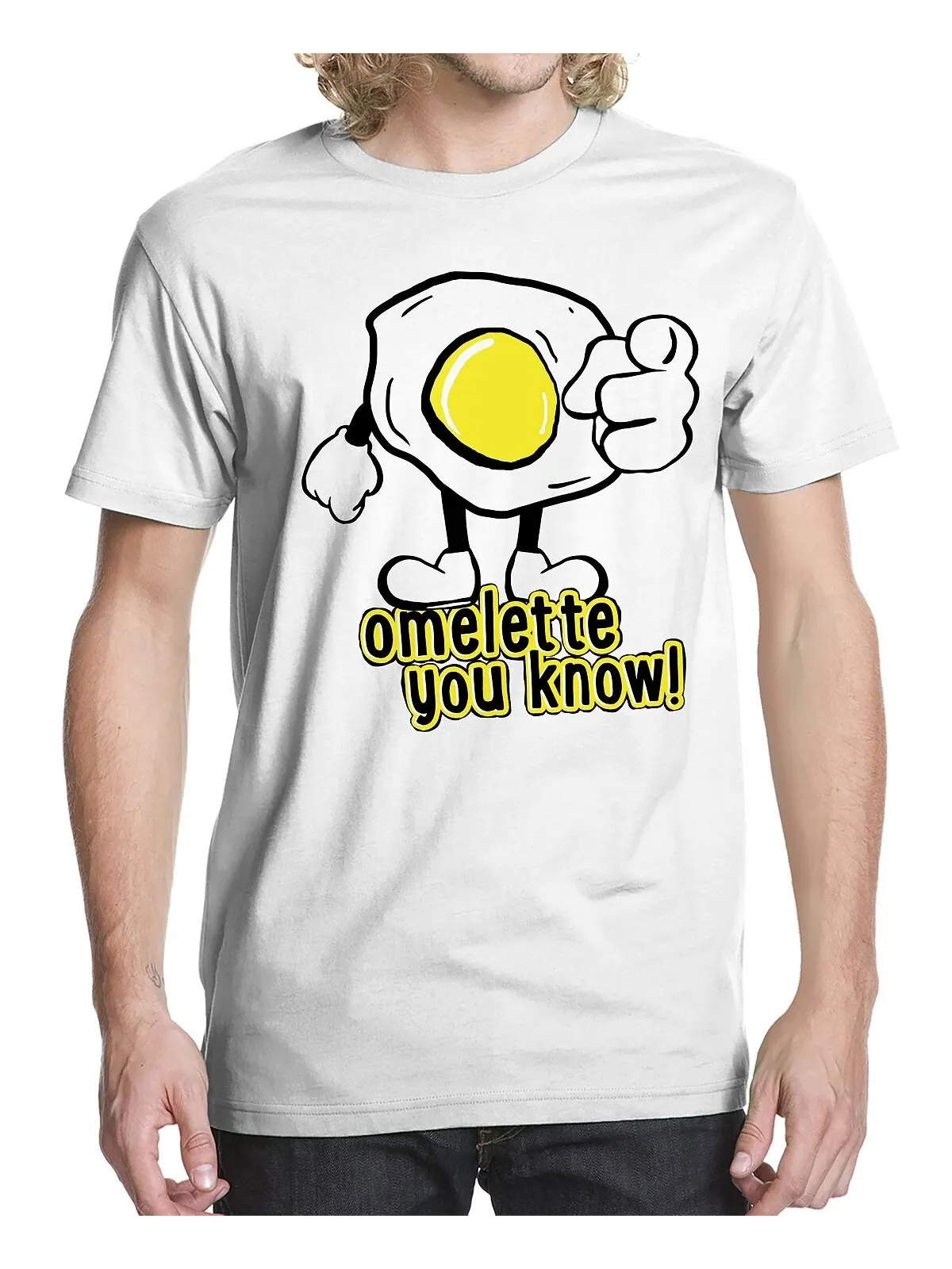 Мужская футболка с рисунком omelette you know v1 Buzz Shirts