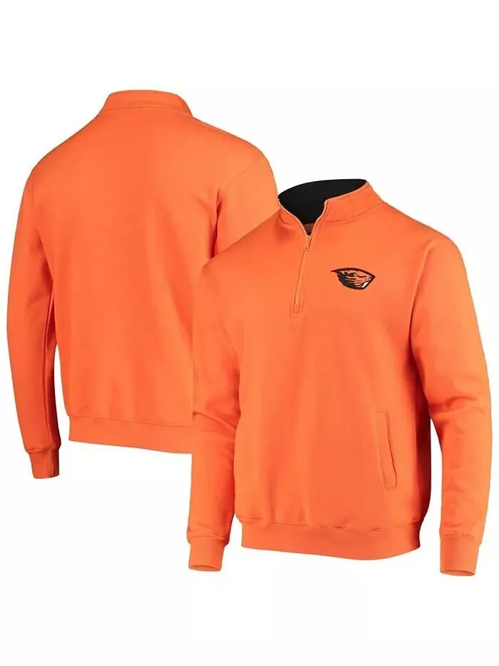 Мужская оранжевая толстовка с логотипом Oregon State Beavers Tortugas на молнии Colosseum — изображение 1 из 3