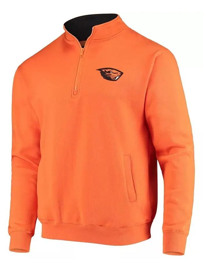 Мужская оранжевая толстовка с логотипом Oregon State Beavers Tortugas на молнии Colosseum — изображение 2 из 3